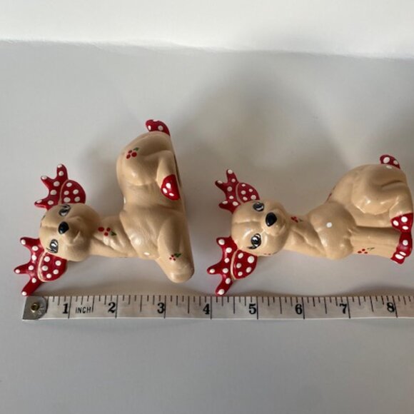 Vintage Kimple mold Quilted Reindeer figures Christmas decoration - Picture 10 of 13
